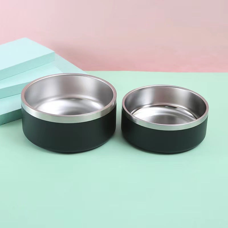 KFX-4145469 Stainless Steel Dog Bowl - Double-Sided 32oz and 64oz Options
