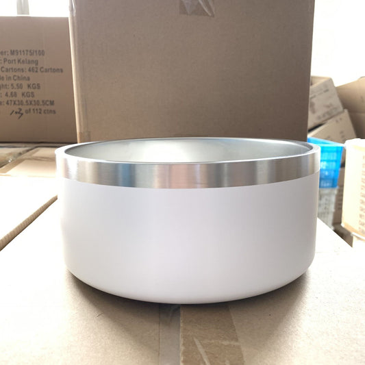 KFX-4145469 Stainless Steel Dog Bowl - Double-Sided 32oz and 64oz Options