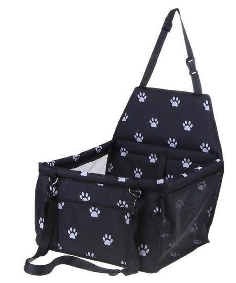 KFX-4147517 Waterproof Dog and Cat Car Seat Carrier for Small to Medium Pets with Adjustable Straps and Storage Pockets