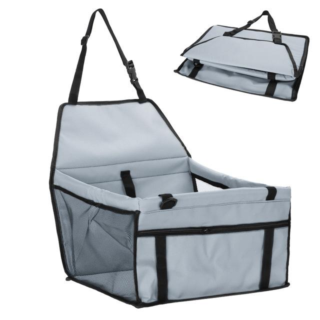 KFX-4147517 Waterproof Dog and Cat Car Seat Carrier for Small to Medium Pets with Adjustable Straps and Storage Pockets