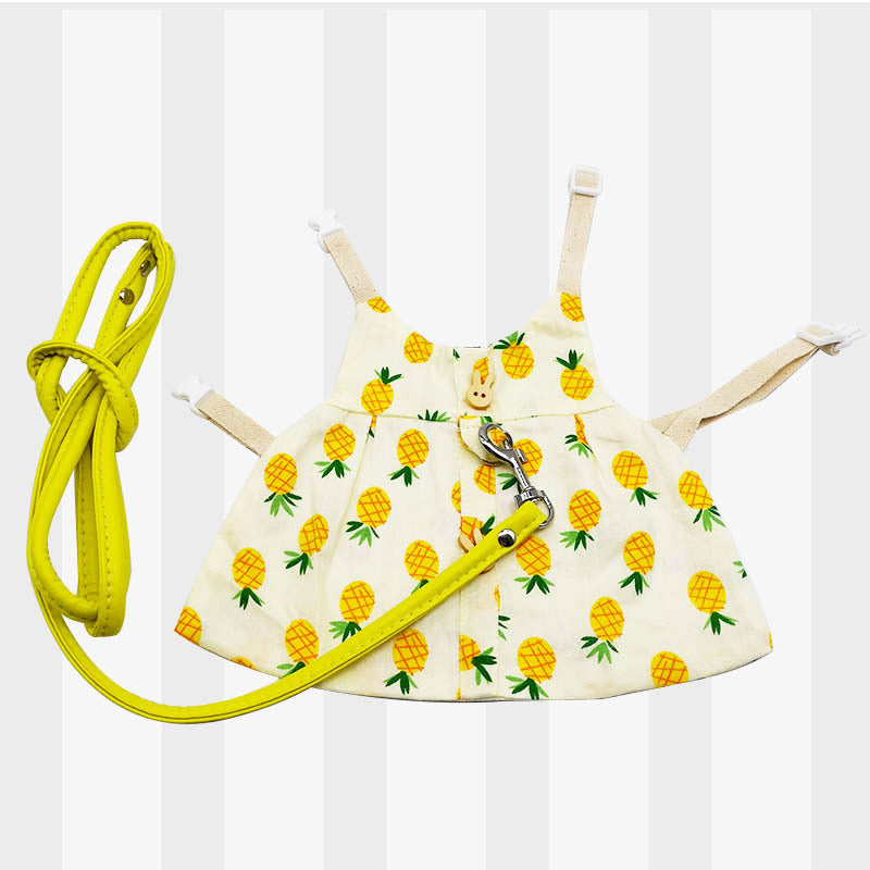 KFX-4149437 Lop-Eared Rabbit Outfit with Tow Rope - Cotton Bunny Clothes for All Sizes