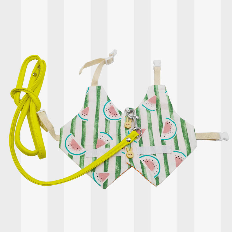 KFX-4149437 Lop-Eared Rabbit Outfit with Tow Rope - Cotton Bunny Clothes for All Sizes