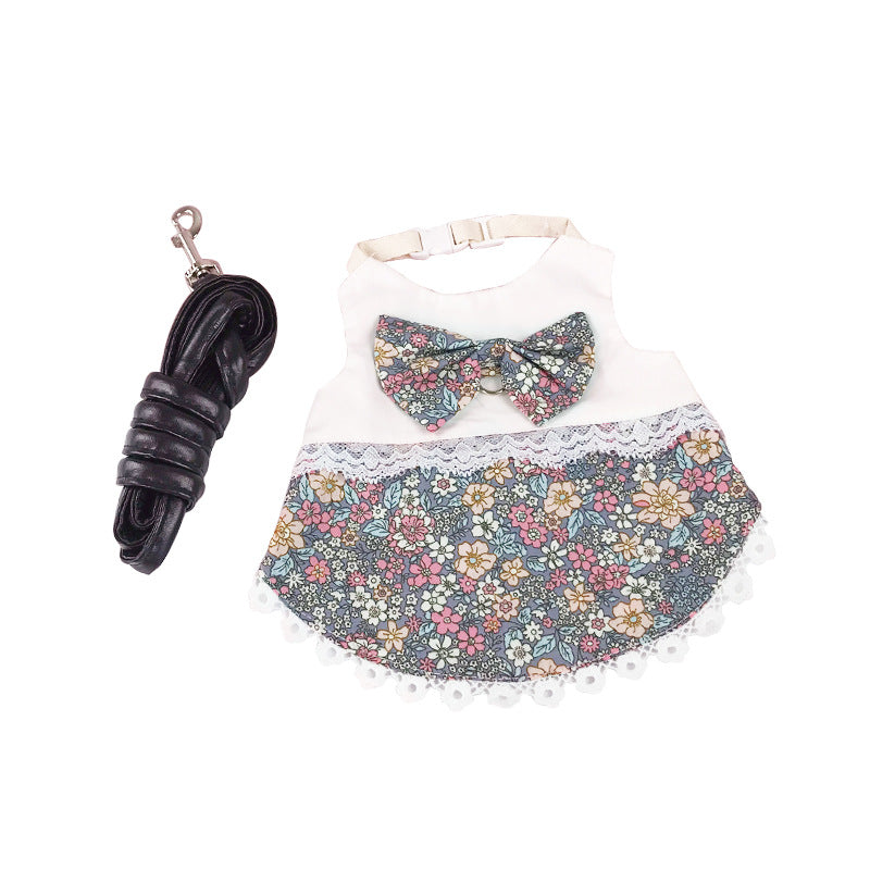 KFX-4149437 Lop-Eared Rabbit Outfit with Tow Rope - Cotton Bunny Clothes for All Sizes