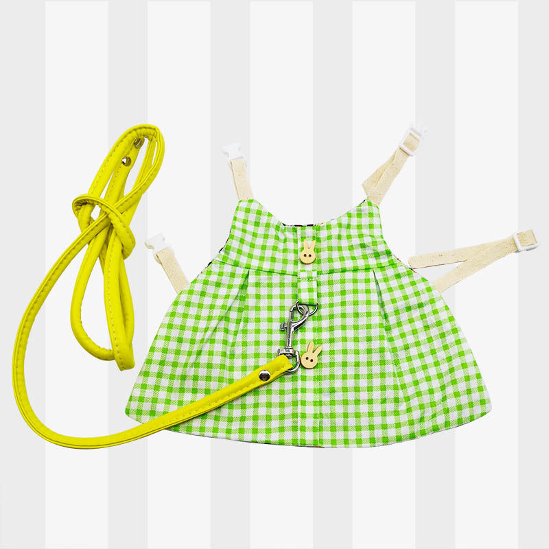 KFX-4149437 Lop-Eared Rabbit Outfit with Tow Rope - Cotton Bunny Clothes for All Sizes