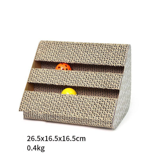 KFX-4156989 Cat Scratcher for Cats of All Ages - Durable Corrugated Paper, Multiple Colors Available