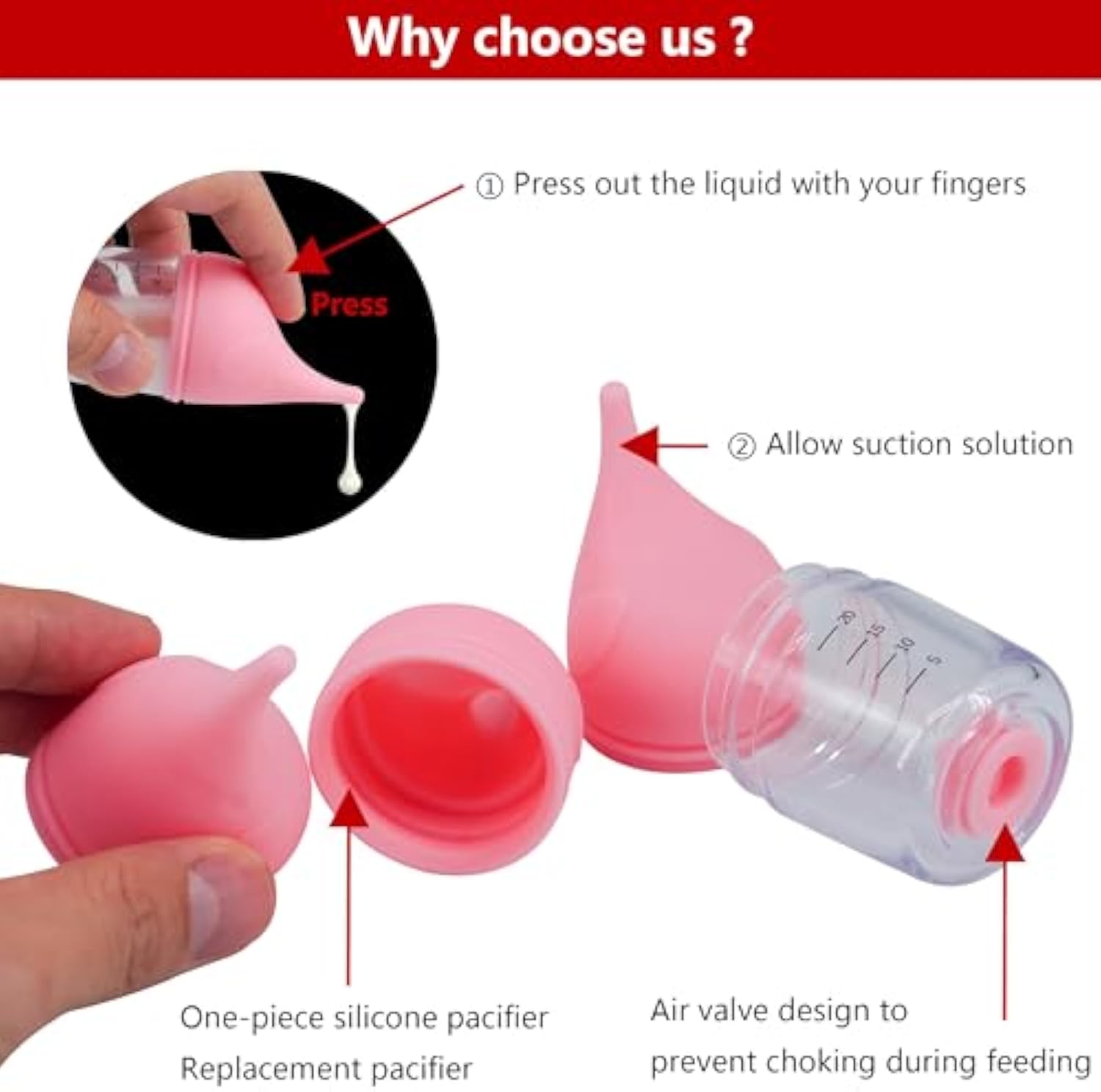 KFX-4158269 Soft Silicone Pet Nursing Bottle for Kittens and Puppies - Anti-Choking Design, Accurate Measurement Marks, Multiple Sizes