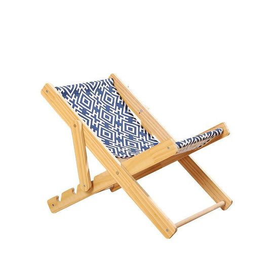 KFX-4158397 Solid Wood Cat Climbing Frame Recliner in Canvas and Sisal Styles