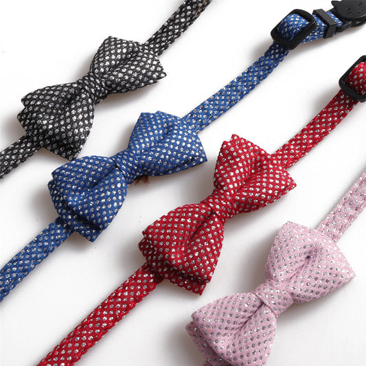 KFX-4158781 Shiny Bow Tie Cat Collar - Stylish Casual Accessory for All Seasons