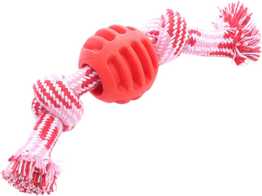 KFX-4164029 Durable Dog Chew Toy with Rope for Teeth Cleaning and Oral Health Protection - Blue