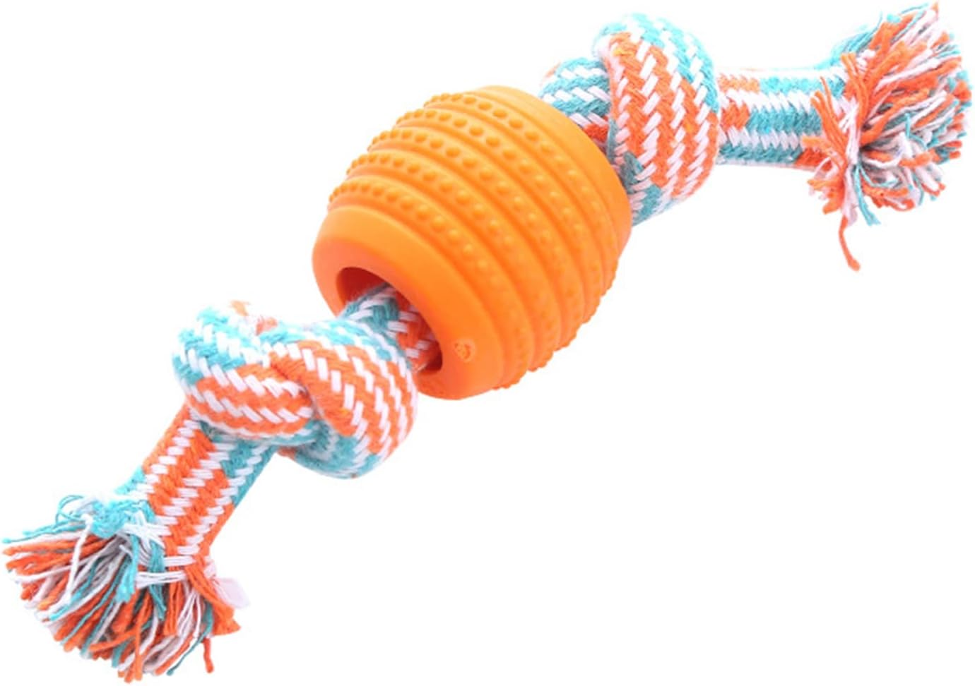 KFX-4164029 Durable Dog Chew Toy with Rope for Teeth Cleaning and Oral Health Protection - Blue