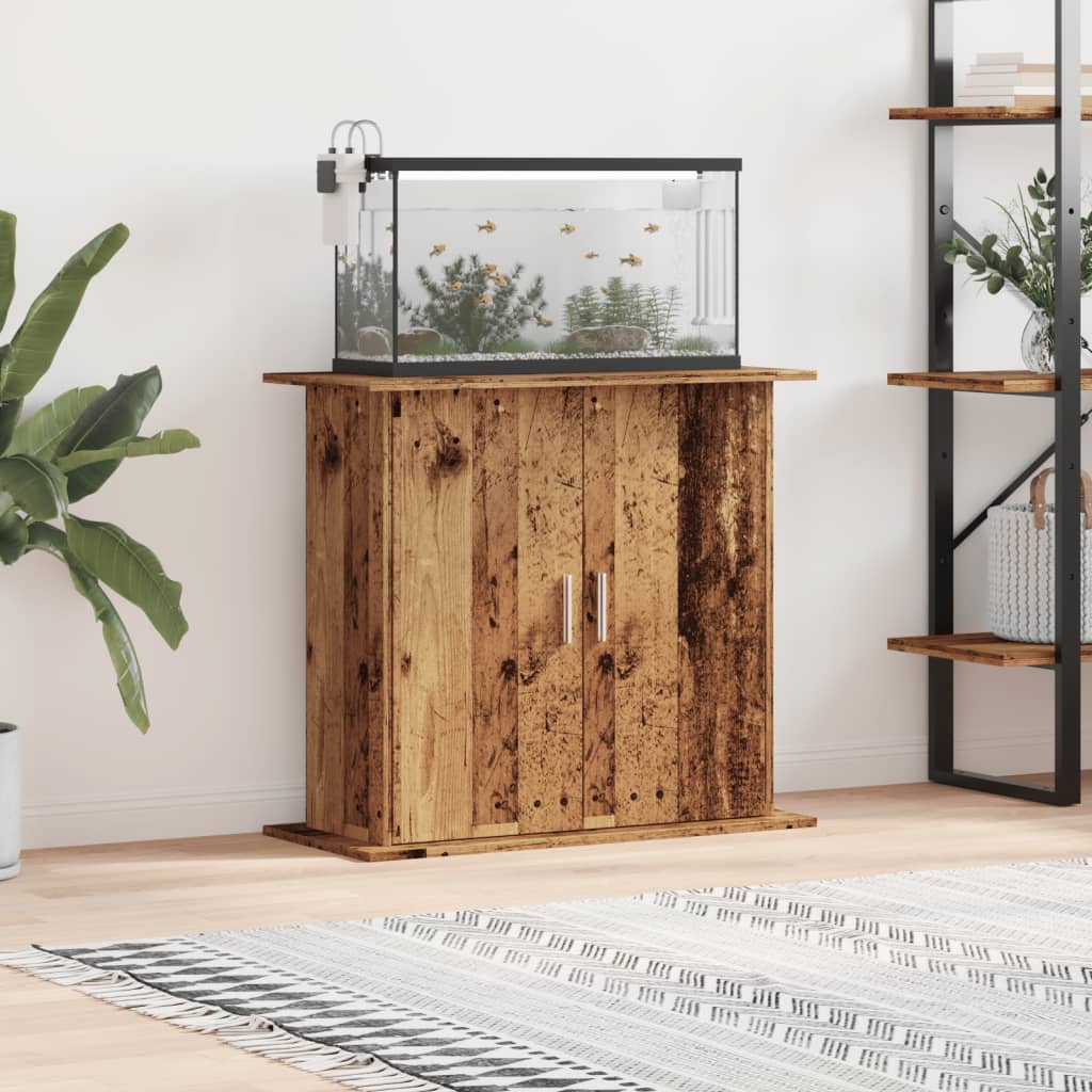 KFX-4165821 Aquarium Stand Sonoma Oak - Engineered Wood, Multiple Sizes Available