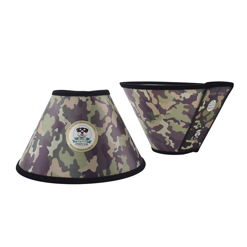 KFX-4170301 Elizabeth Protective Circle for Dogs - American Flag & Camouflage Styles, Flannel Edging, Various Sizes