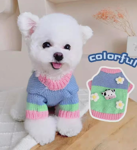 KFX-4172861 Cozy Blended Fabric Dog Sweater for Autumn and Winter Wear