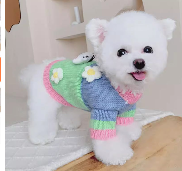 KFX-4172861 Cozy Blended Fabric Dog Sweater for Autumn and Winter Wear