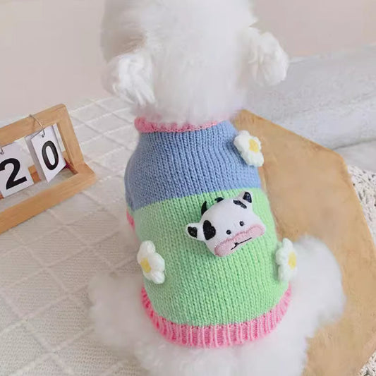 KFX-4172861 Cozy Blended Fabric Dog Sweater for Autumn and Winter Wear