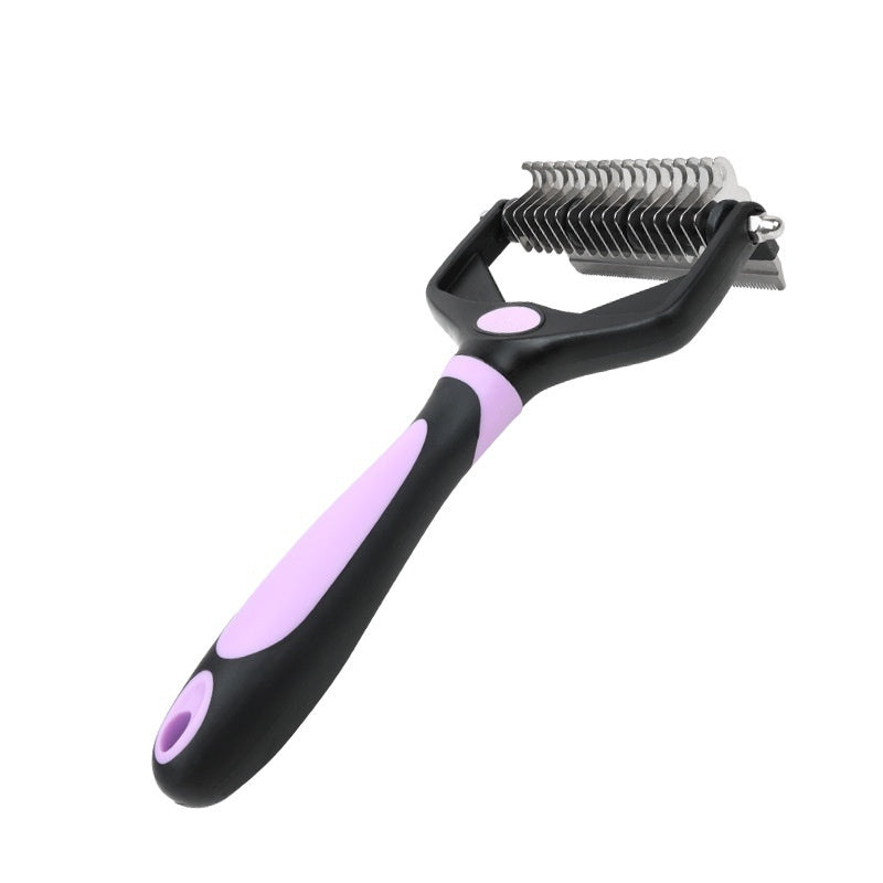 KFX-4173885 Folding Pet Comb for Easy Knot and Hair Removal - Suitable for Dogs and Cats