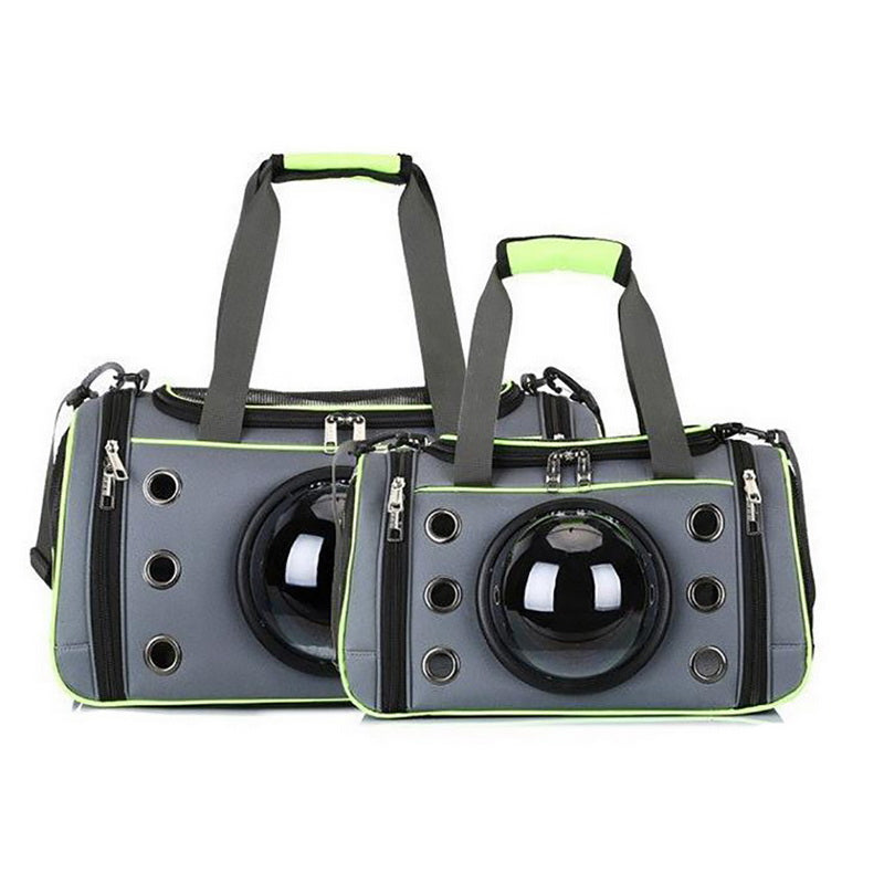 KFX-4174525 Portable Pet Space Capsule Carrier - Durable Oxford Fiber with Breathable Mesh for Cats and Small Dogs