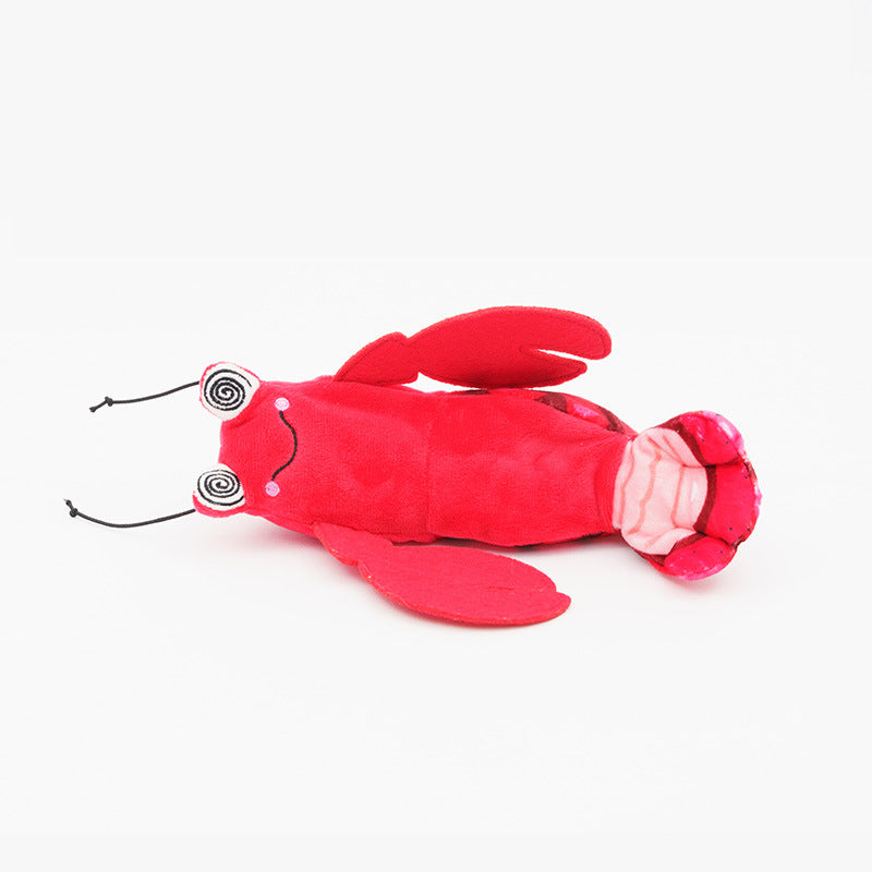 KFX-4177725 Intelligent Start Stop Automatic Plush Cat Toys - Pipi Shrimp & Lobster Design