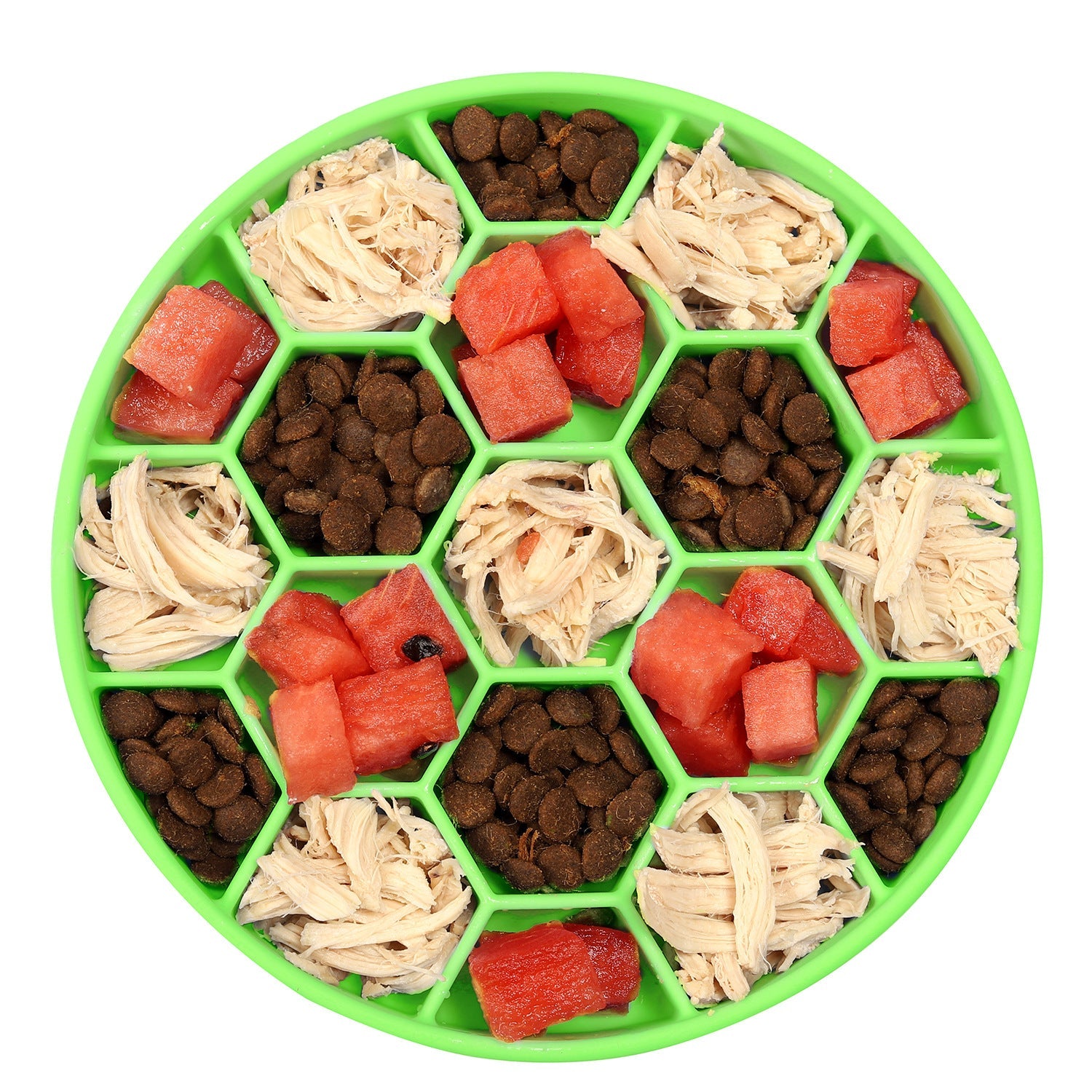 KFX-4178237 Silicone Honeycomb Anti-Choke Eating Bowl - Dishwasher Safe, Temperature Resistant