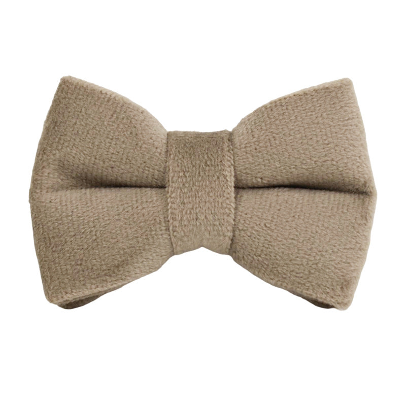 KFX-4180029 Lovely Cat Bow and Bell Collar Set for Pets, Cotton Material, Cartoon Design, Small and Large Sizes Available