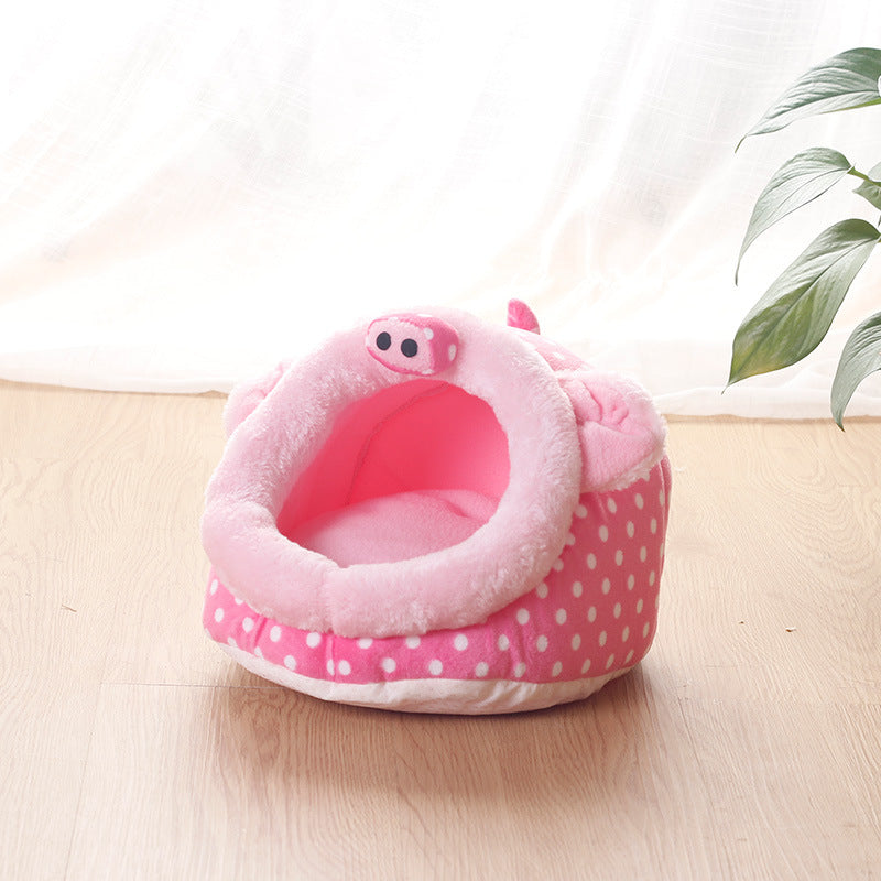 KFX-4183869 Cozy Flannel Pet Bed for Small Animals - Ideal for Guinea Pigs, Ferrets, Hamsters, and More