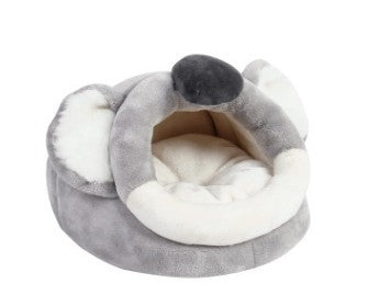 KFX-4183869 Cozy Flannel Pet Bed for Small Animals - Ideal for Guinea Pigs, Ferrets, Hamsters, and More