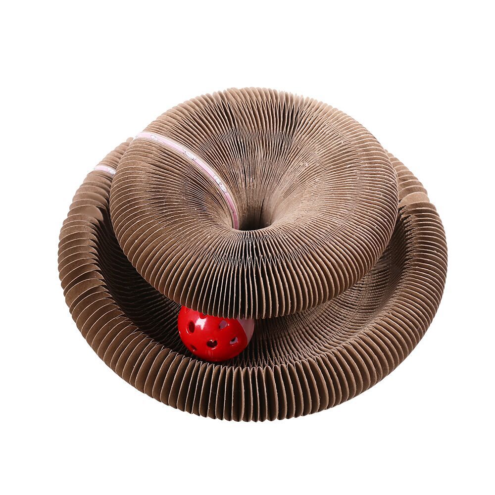 KFX-4189757 Changeable Magnetic Cat Scratch Board with Corrugated Paper and Trackball Features