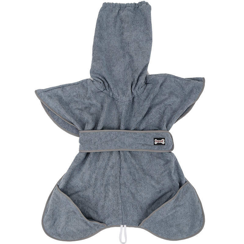KFX-4193725 Cotton Terry Cloth Pet Bathrobe - Highly Absorbent Dog Towel for All Breeds