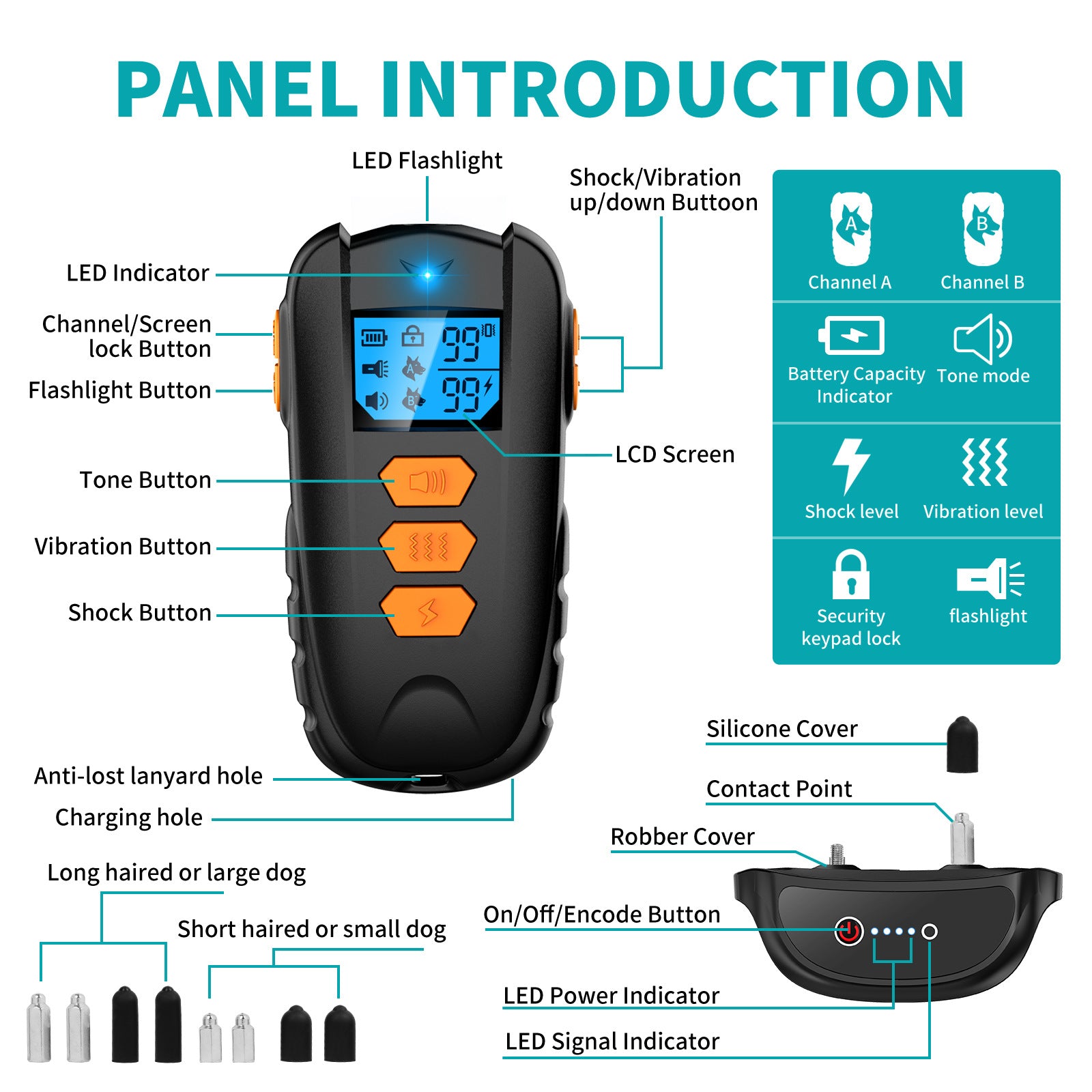 KFX-4195005 Remote Control Dog Training Device for Effective Bark Control