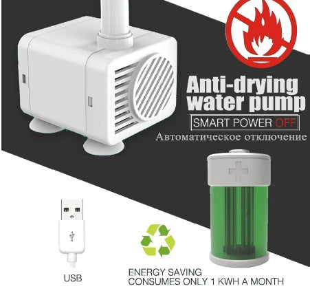 KFX-4195389 Automatic Pet Drinking Fountain Pump with Adjustable Water Flow and Low Noise Operation