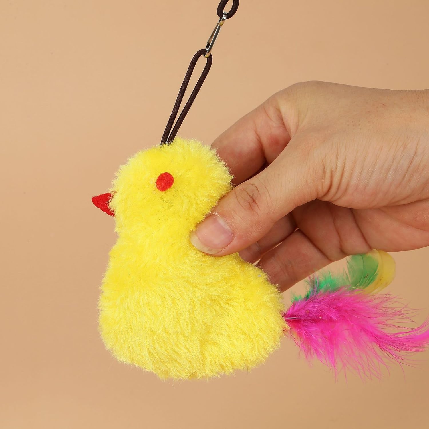 KFX-4196797 Interactive Cat Toy with Sound Response and Treat Dispenser - Automatic Swinging Teaser for Playful Cats