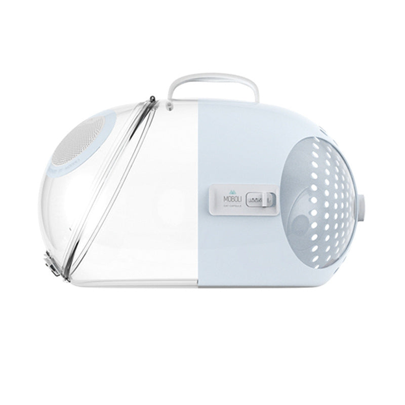 KFX-4198973 Portable Transparent Space Capsule Cat Carry Bag for Cats and Small Pets, 47cm X 31.5cm X 31cm
