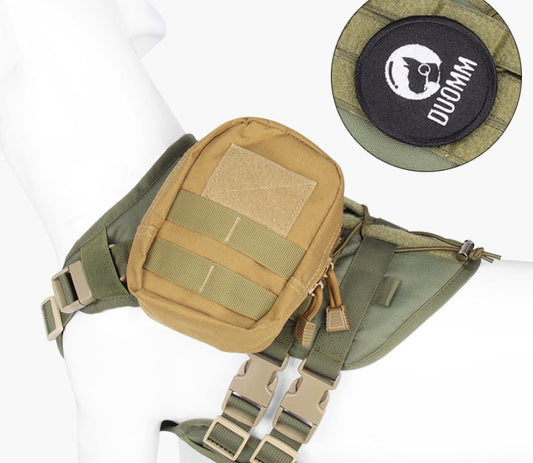 KFX-4204349 Large Tactical Oxford Dog Vest for Chest and Back Support - Adjustable Fit, Lightweight and Durable