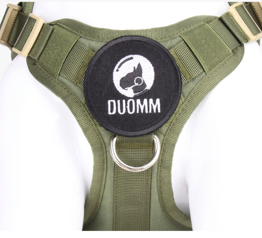 KFX-4204349 Large Tactical Oxford Dog Vest for Chest and Back Support - Adjustable Fit, Lightweight and Durable