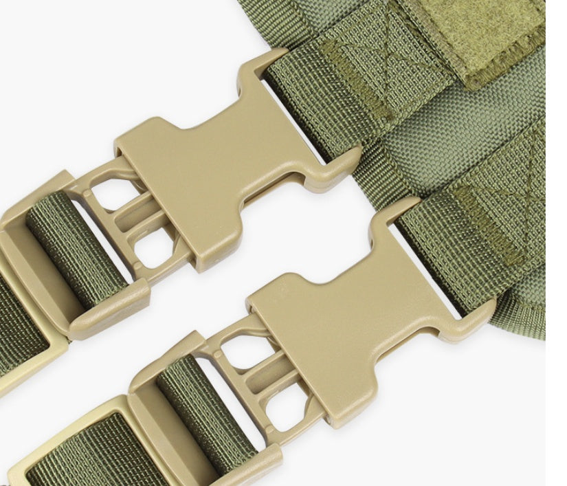 KFX-4204349 Large Tactical Oxford Dog Vest for Chest and Back Support - Adjustable Fit, Lightweight and Durable