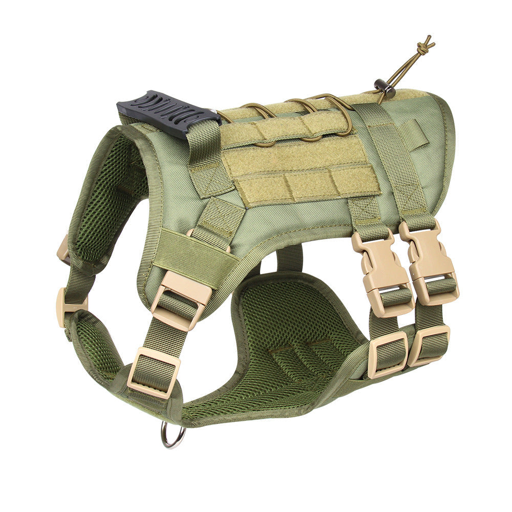 KFX-4204349 Large Tactical Oxford Dog Vest for Chest and Back Support - Adjustable Fit, Lightweight and Durable