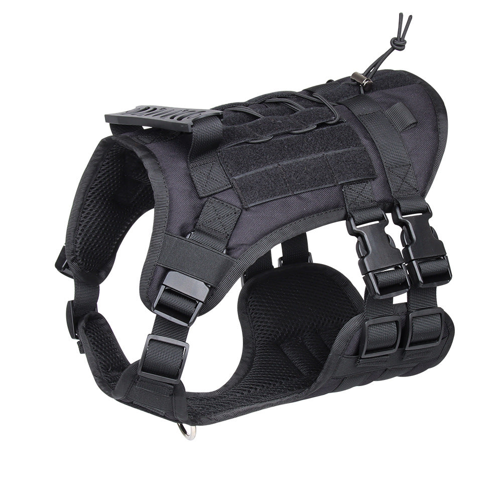 KFX-4204349 Large Tactical Oxford Dog Vest for Chest and Back Support - Adjustable Fit, Lightweight and Durable