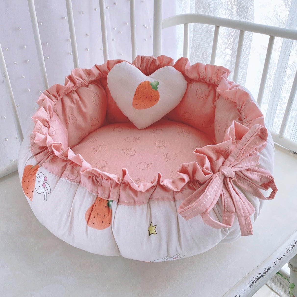 KFX-4205117 Small Dog and Cat Kennel - Soft Cotton Pet Bed with Elastic Filling and Easy Care