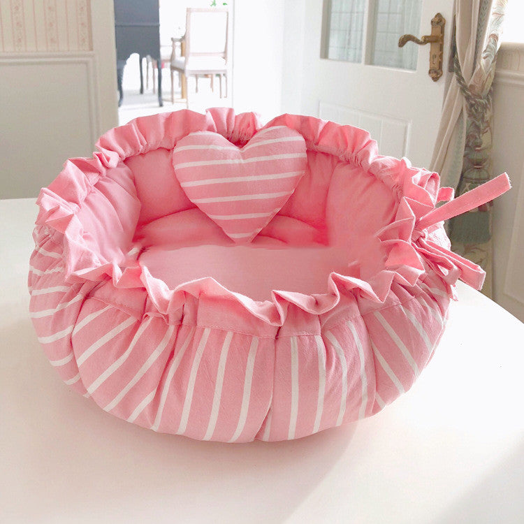 KFX-4205117 Small Dog and Cat Kennel - Soft Cotton Pet Bed with Elastic Filling and Easy Care