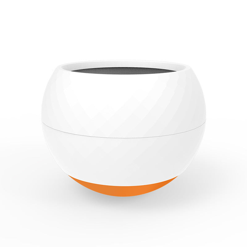 KFX-4205245 Pet Tumbler Bowl for Dogs and Cats - Slow Eating Design with Anti-Tipping Feature, Gray and Orange