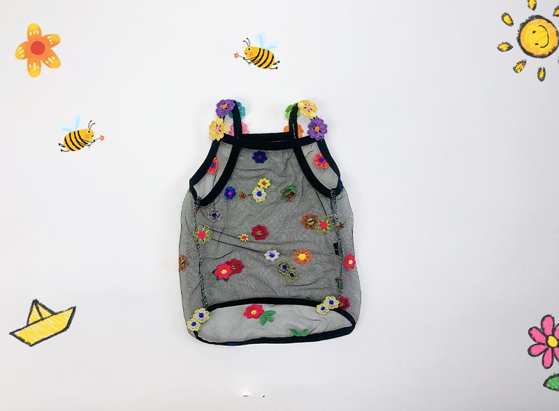 KFX-4205629 Breathable Floral Pet Apparel for Dogs in Multiple Sizes