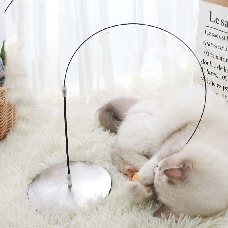 KFX-4205885 Cat Stick Sucker Tumbler with 180° Rebound and Durable Metal Base