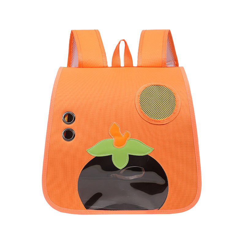 KFX-4207293 Large Capacity Lightweight Pet Backpack with Cartoon Design for Cats - Comfortable and Breathable, Nylon Material