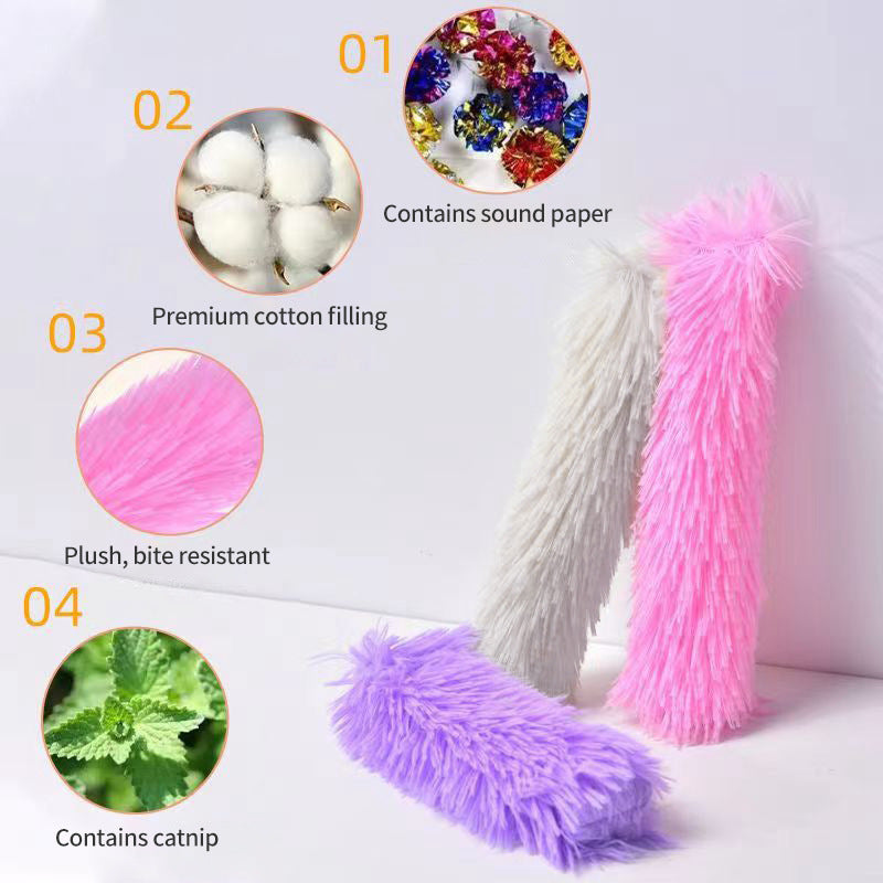 KFX-4210493 Plush Catnip Cat Chew Toy Pillow in Multiple Colors