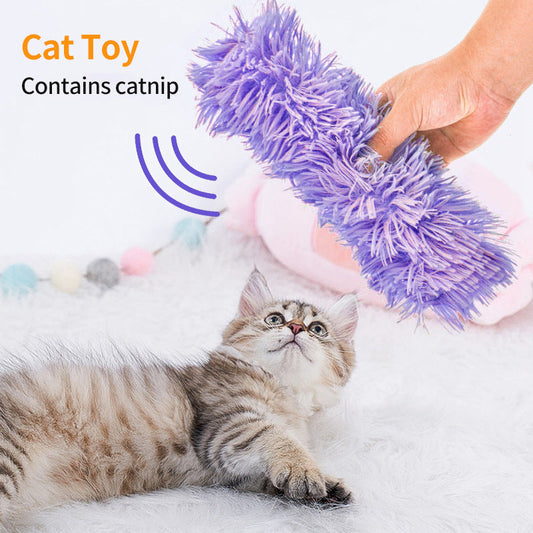 KFX-4210493 Plush Catnip Cat Chew Toy Pillow in Multiple Colors
