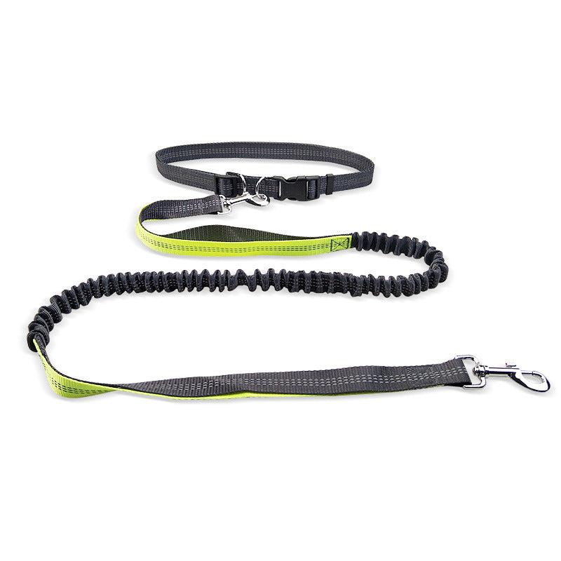 KFX-4210621 Adjustable Dog Walking Belt with Detachable Shockproof Traction Rope, 190cm Length
