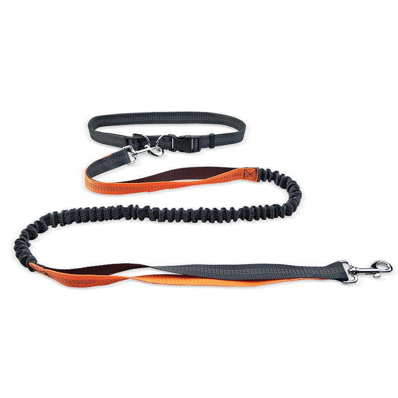 KFX-4210621 Adjustable Dog Walking Belt with Detachable Shockproof Traction Rope, 190cm Length
