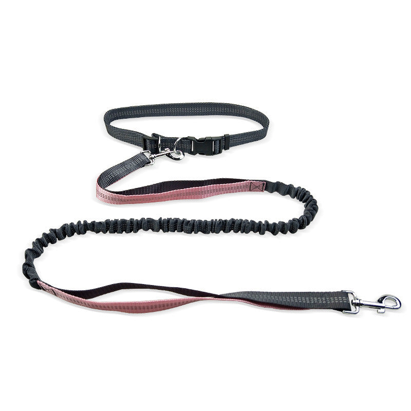 KFX-4210621 Adjustable Dog Walking Belt with Detachable Shockproof Traction Rope, 190cm Length