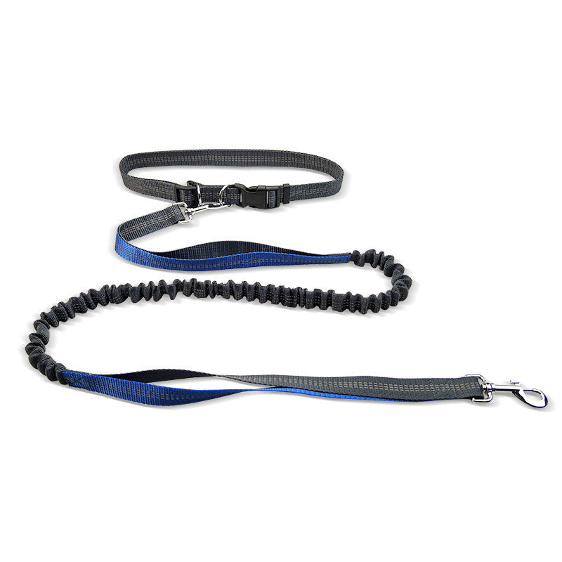 KFX-4210621 Adjustable Dog Walking Belt with Detachable Shockproof Traction Rope, 190cm Length
