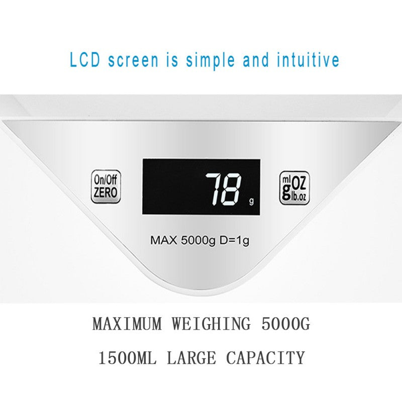 KFX-4211005 Digital Pet Scale for Measuring Newborn Puppies and Kittens - 5000g Capacity with HD LCD Display
